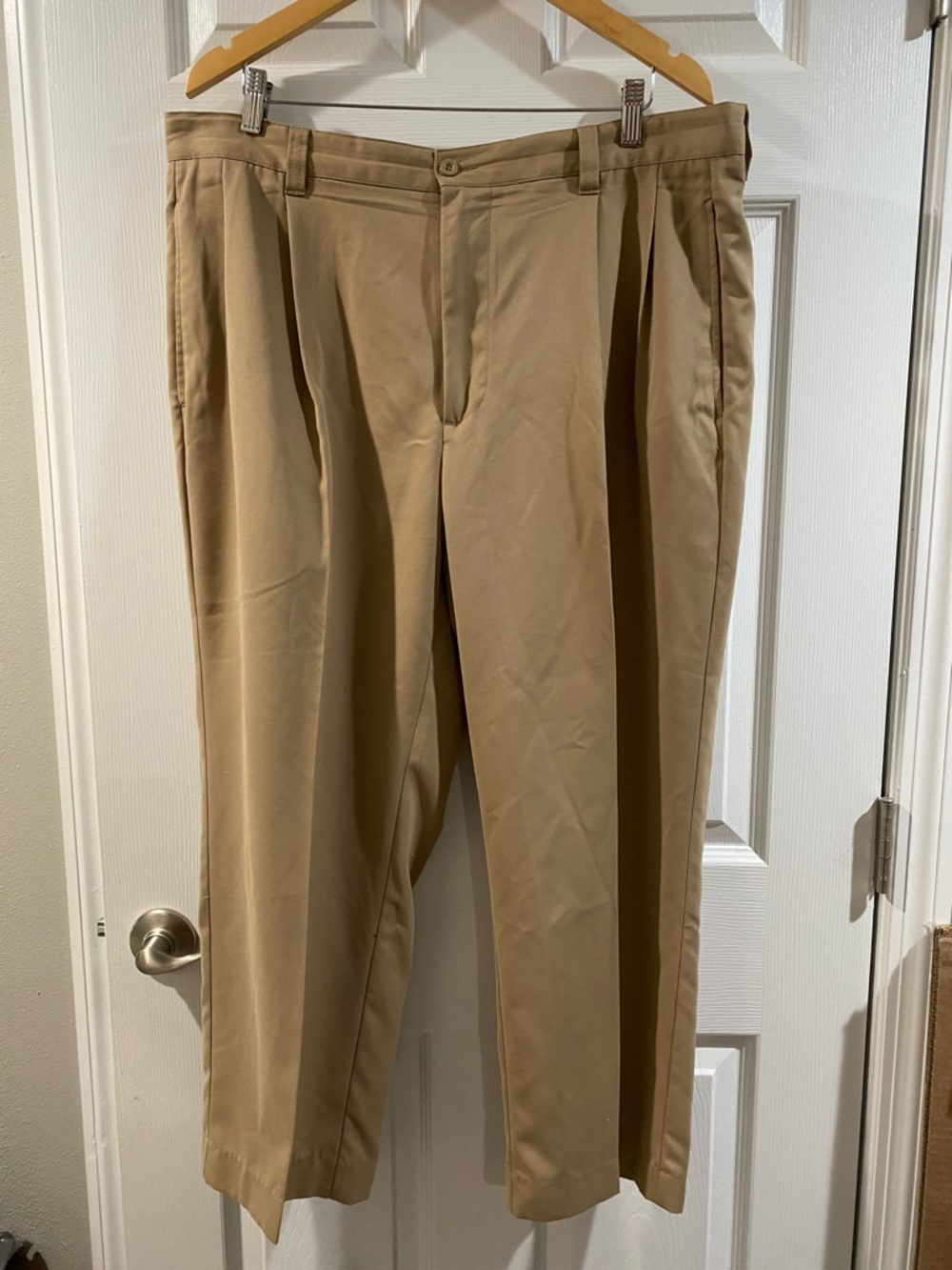 Dockers Men’s Pleated Chinos in Khaki **ALTERED** - Size Waist 38” x Inseam 26”
